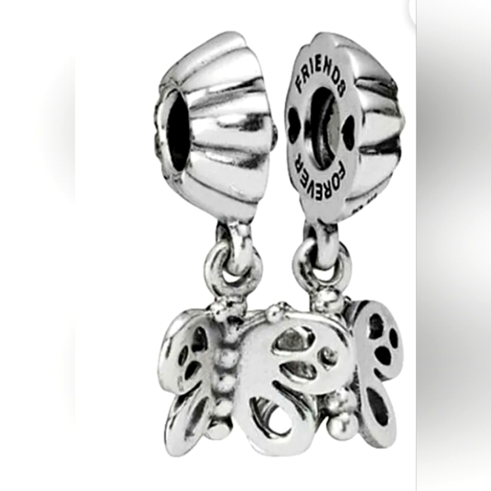 Pandora Friends Forever Butterfly Dangle Charm Retired